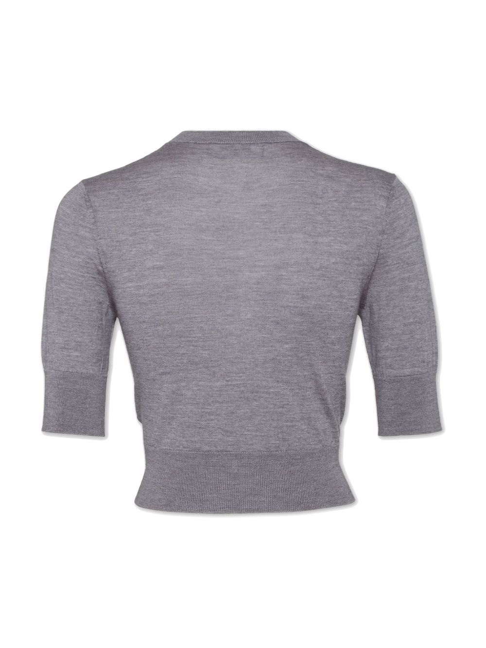 cropped knitted top - 2