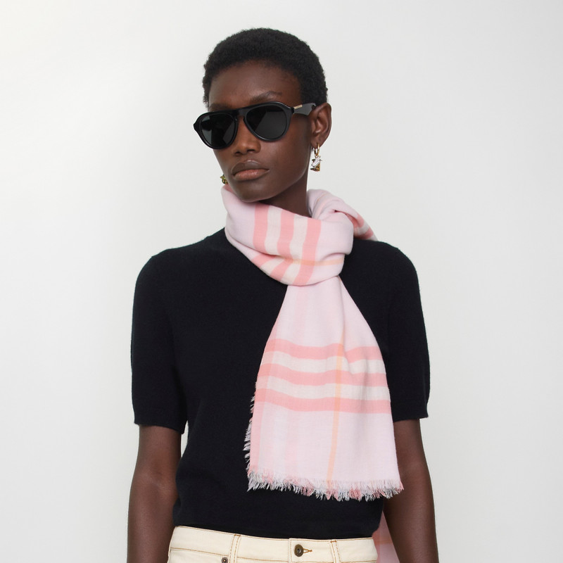 Burberry Wide Check Wool Scarf outlook