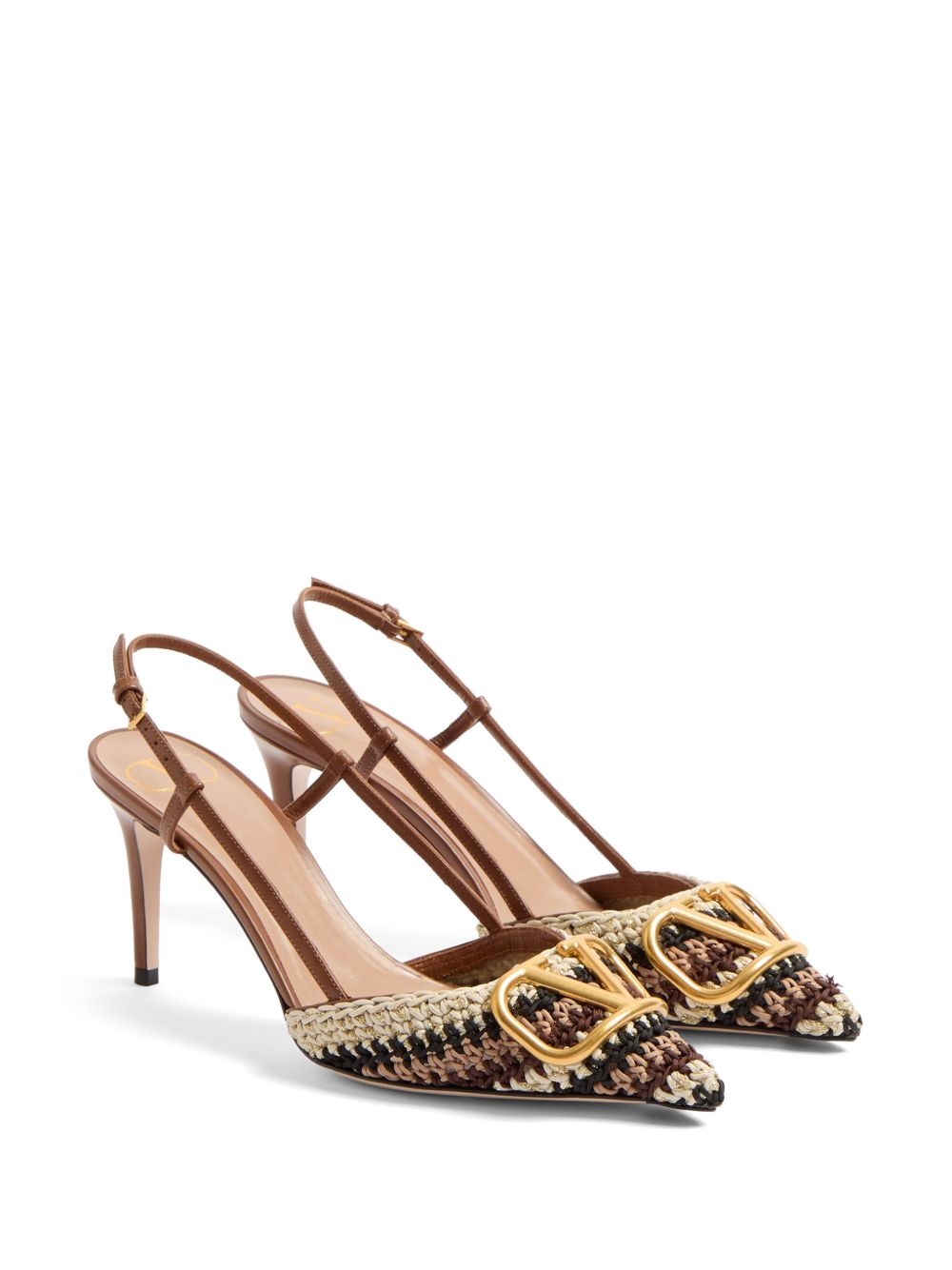 VLogo slingback pumps - 2