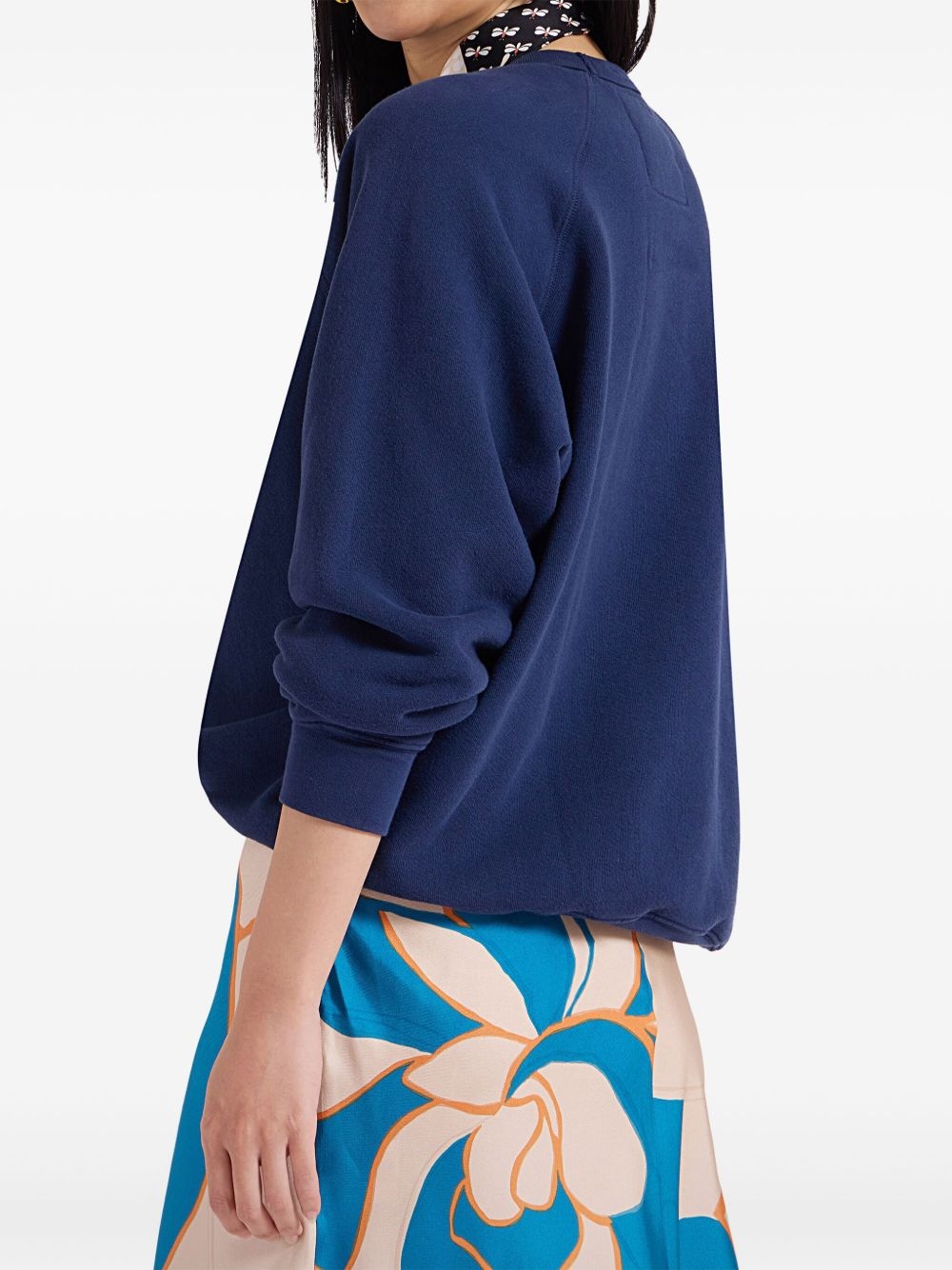 logo-embroidered sweatshirt - 3