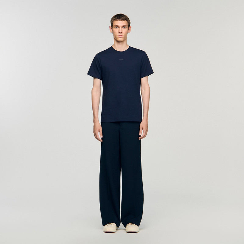 Sandro COTTON T-SHIRT WITH LOGO outlook
