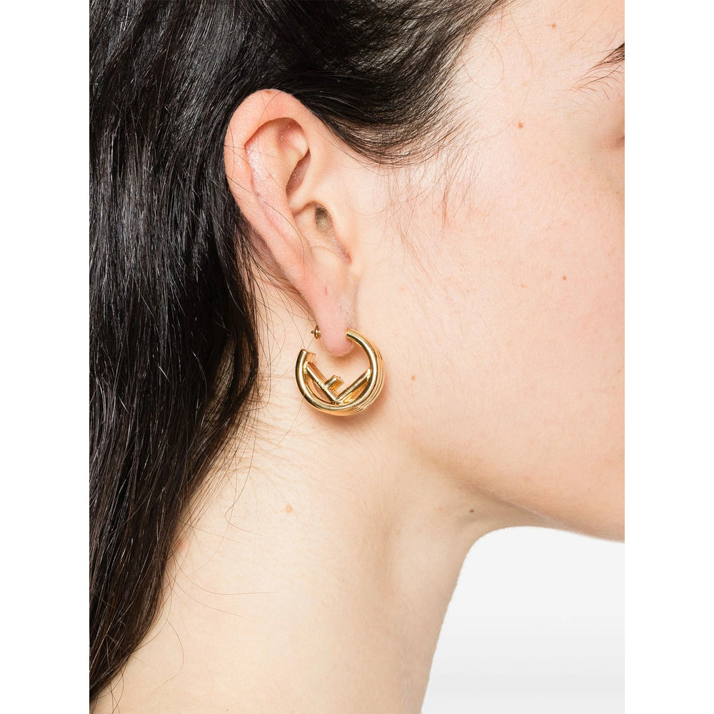 Fendi Gold Earrings Women - 2