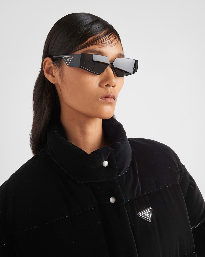 Convertible velvet down jacket 4