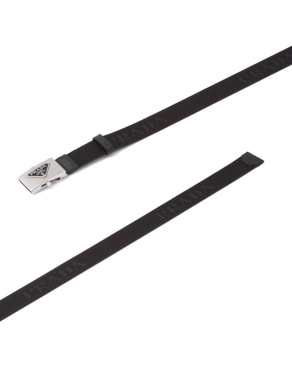 triangle-logo buckle belt - 2
