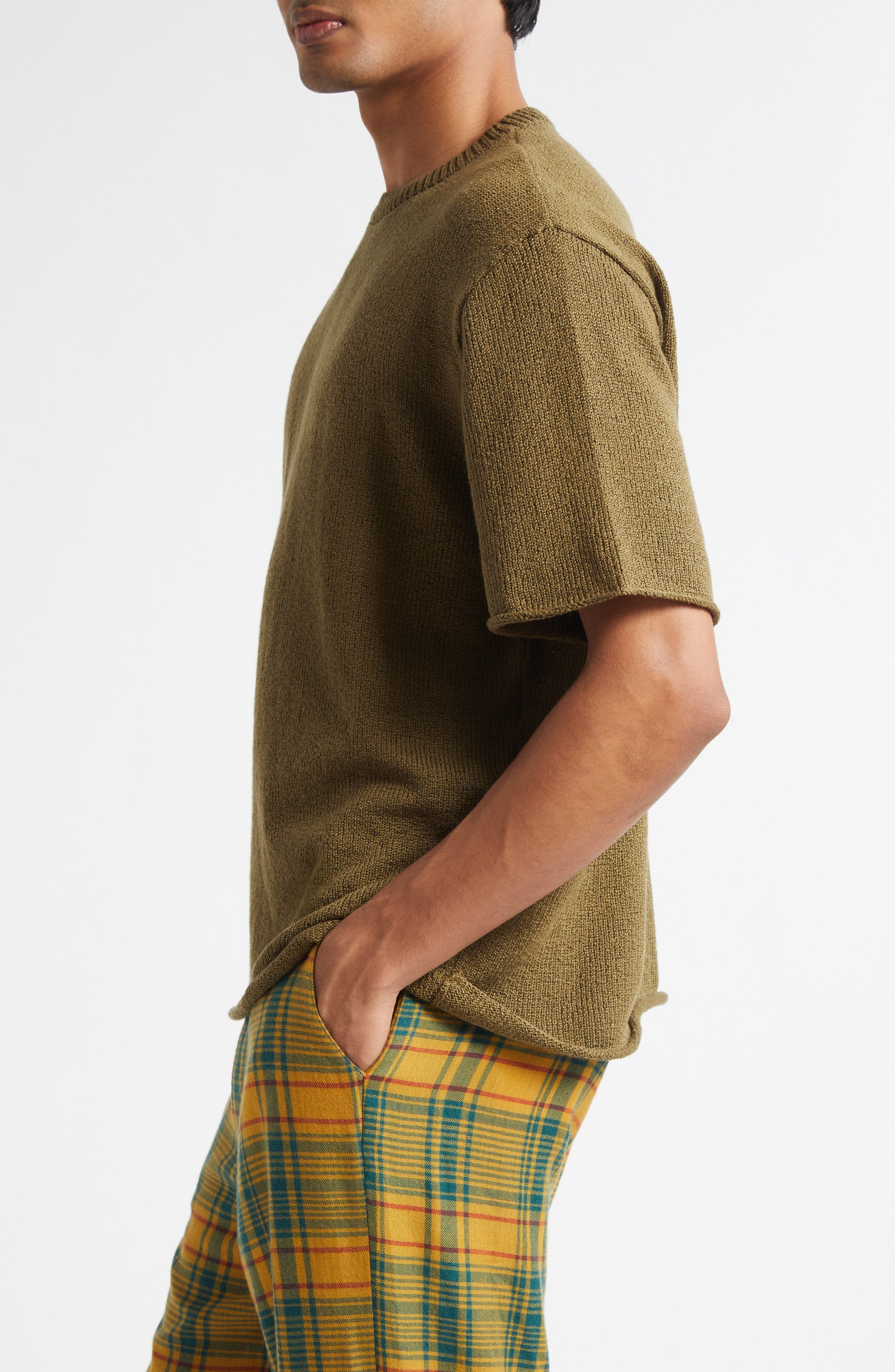 The Elder Statesman Nora Lite Short Sleeve T-Shirt in Kelp at Nordstrom - 3