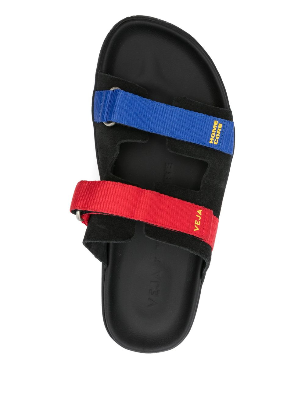 suede double-strap sandals - 4