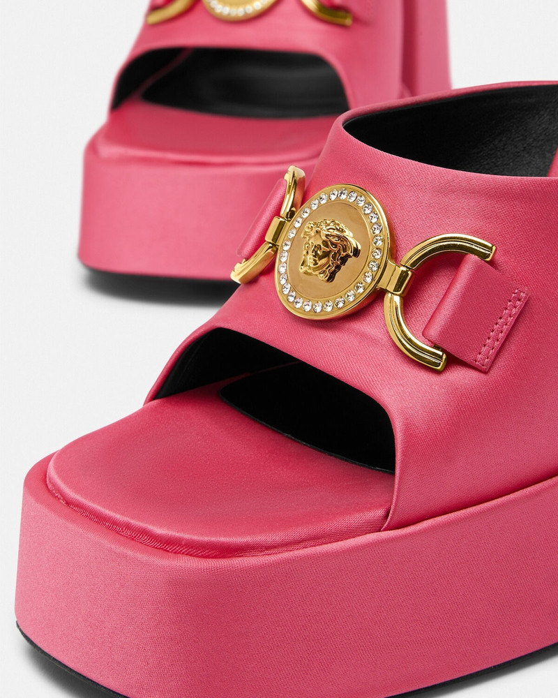 Medusa '95 Satin Platform Mules 4