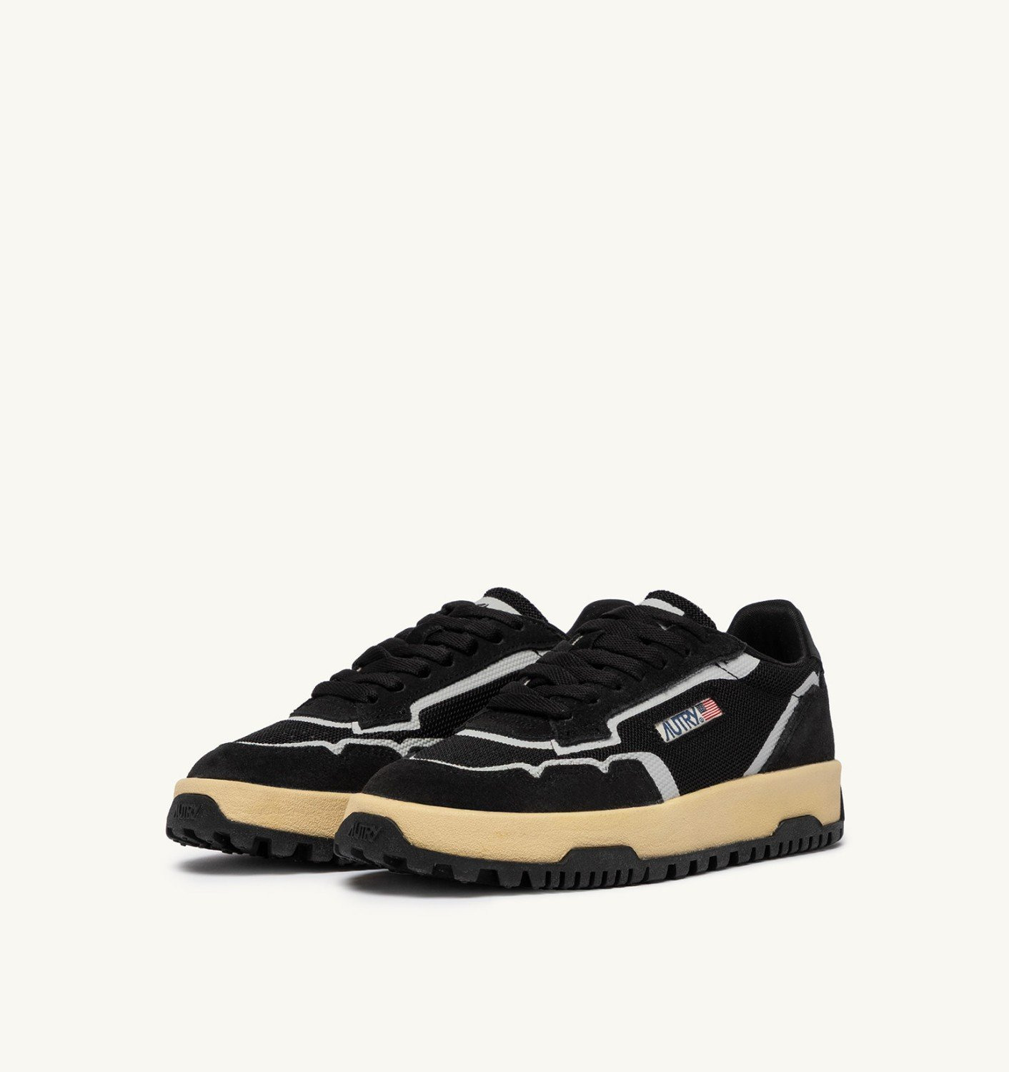WILDPACE LOW SNEAKERS IN BLACK MESH AND SUEDE - 2