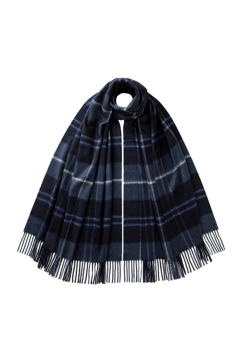 Fife Modern Tartan Cashmere Stole 1