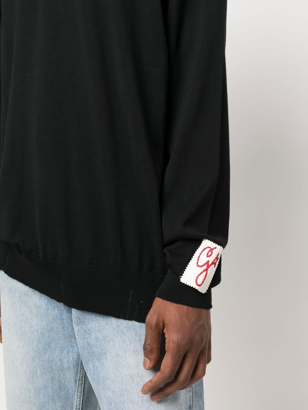 crew-neck virgin wool jumper - 5