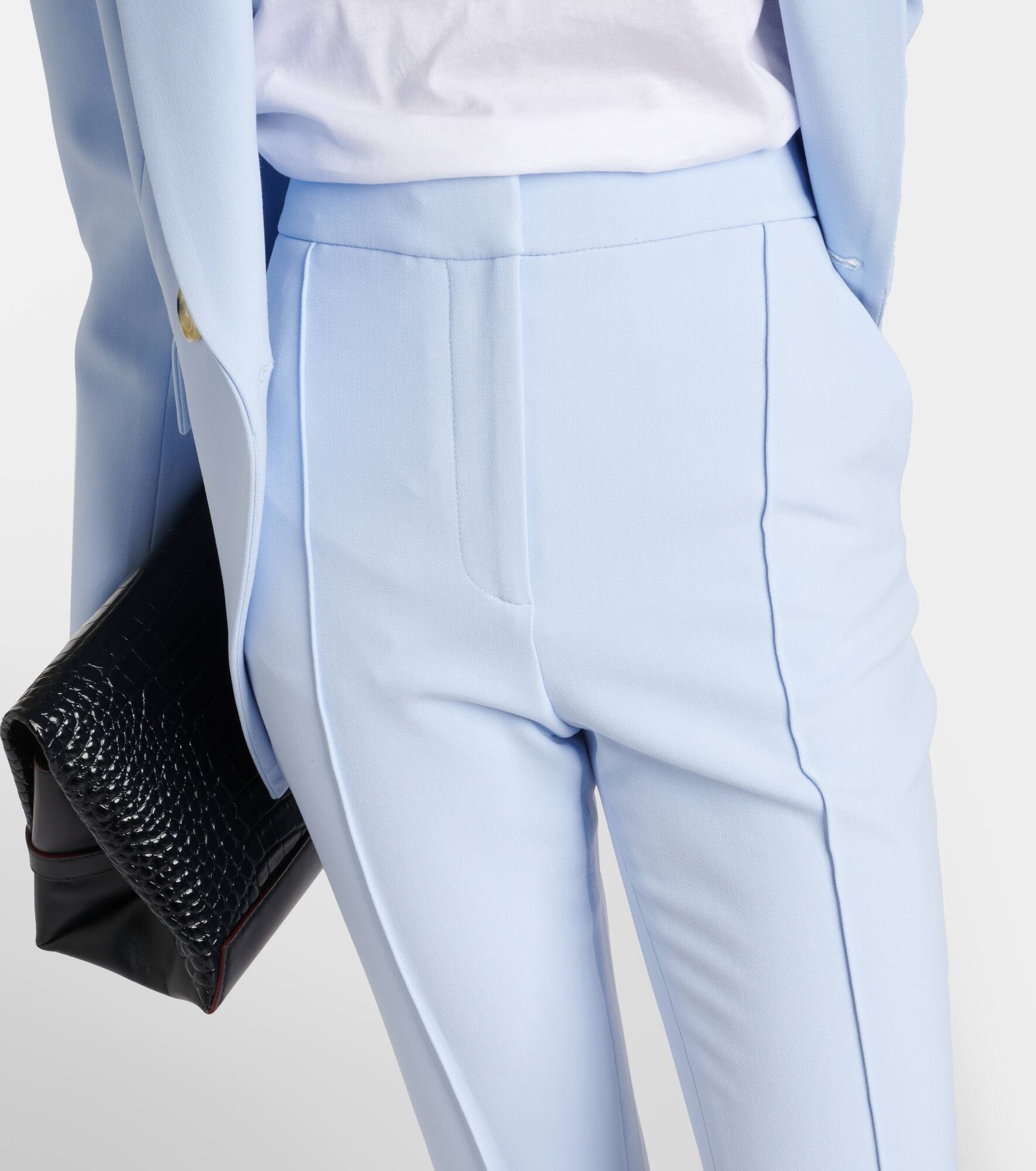 Tani cropped high-rise flared pants - 4