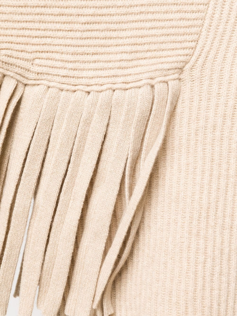 fringed rib-knit jumper 5