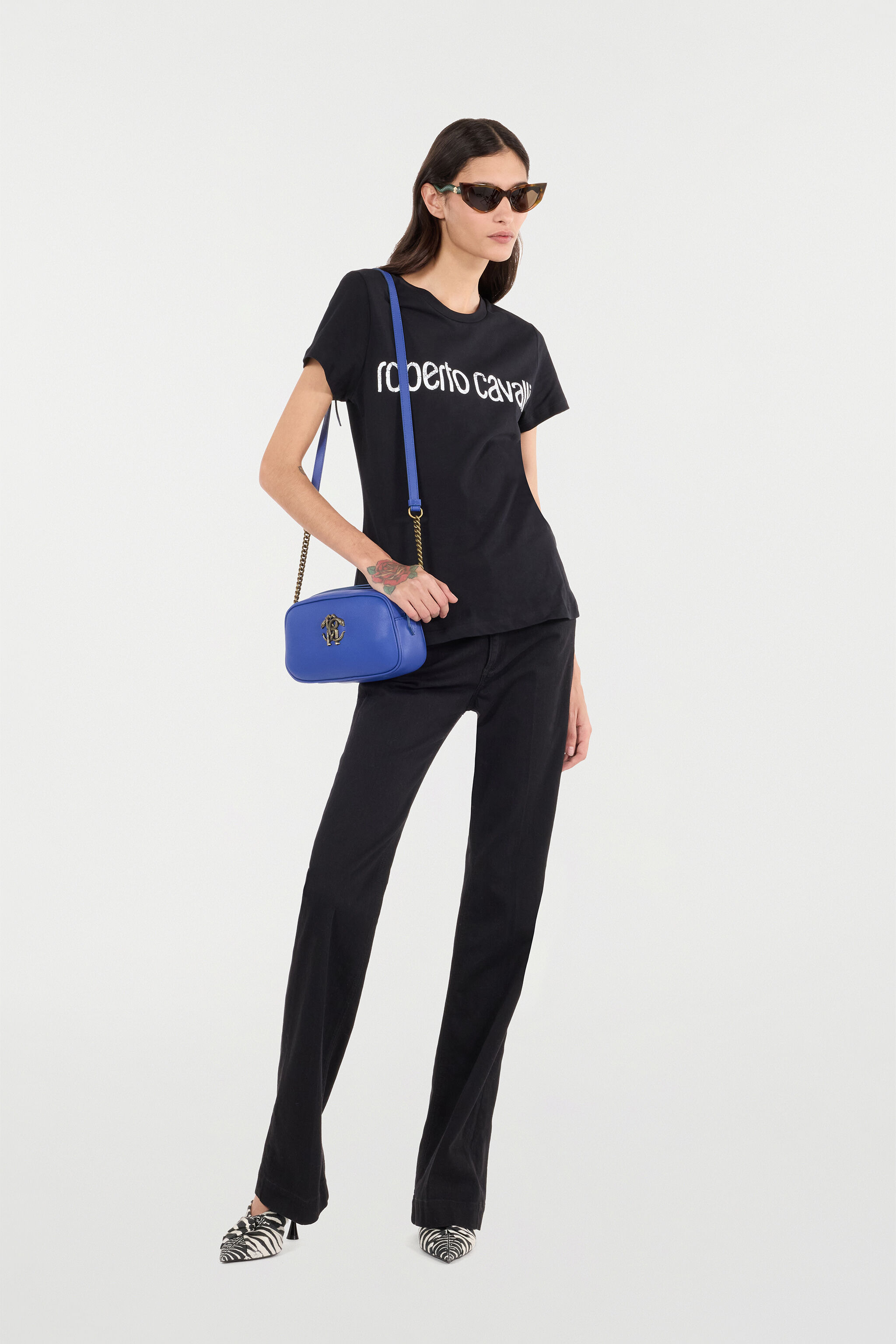 Jeans With Mirror Snake Monogram - 2