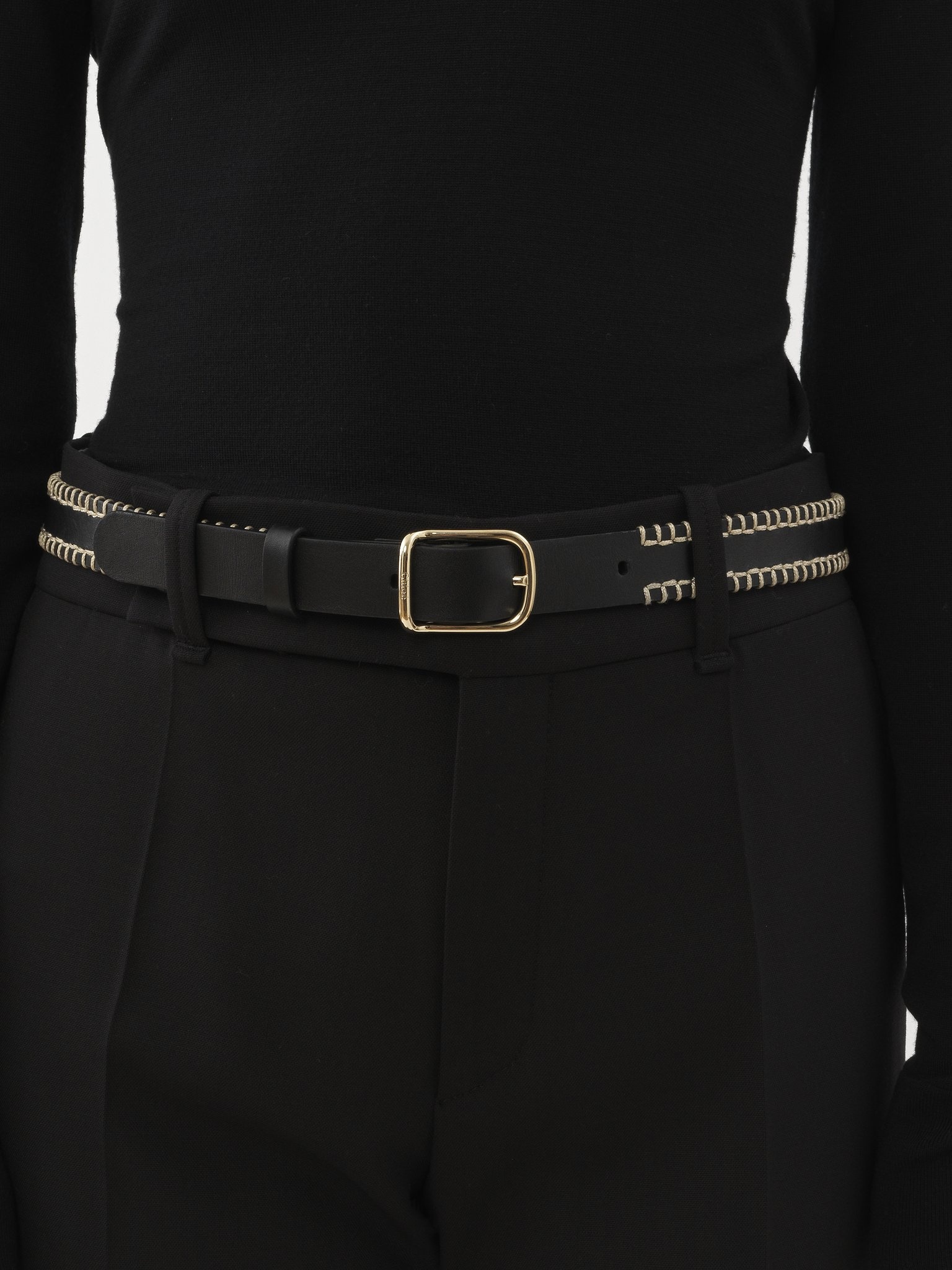 STITCHED LOUELA BELT - 1