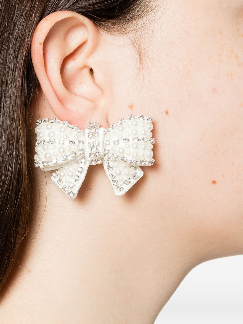 self-portrait bow-shape earrings outlook