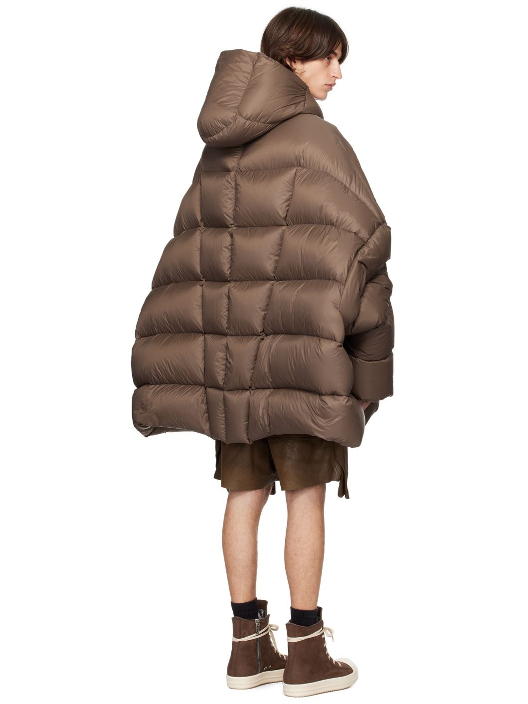 Brown Porterville Hooded Peter Down Jacket - 3