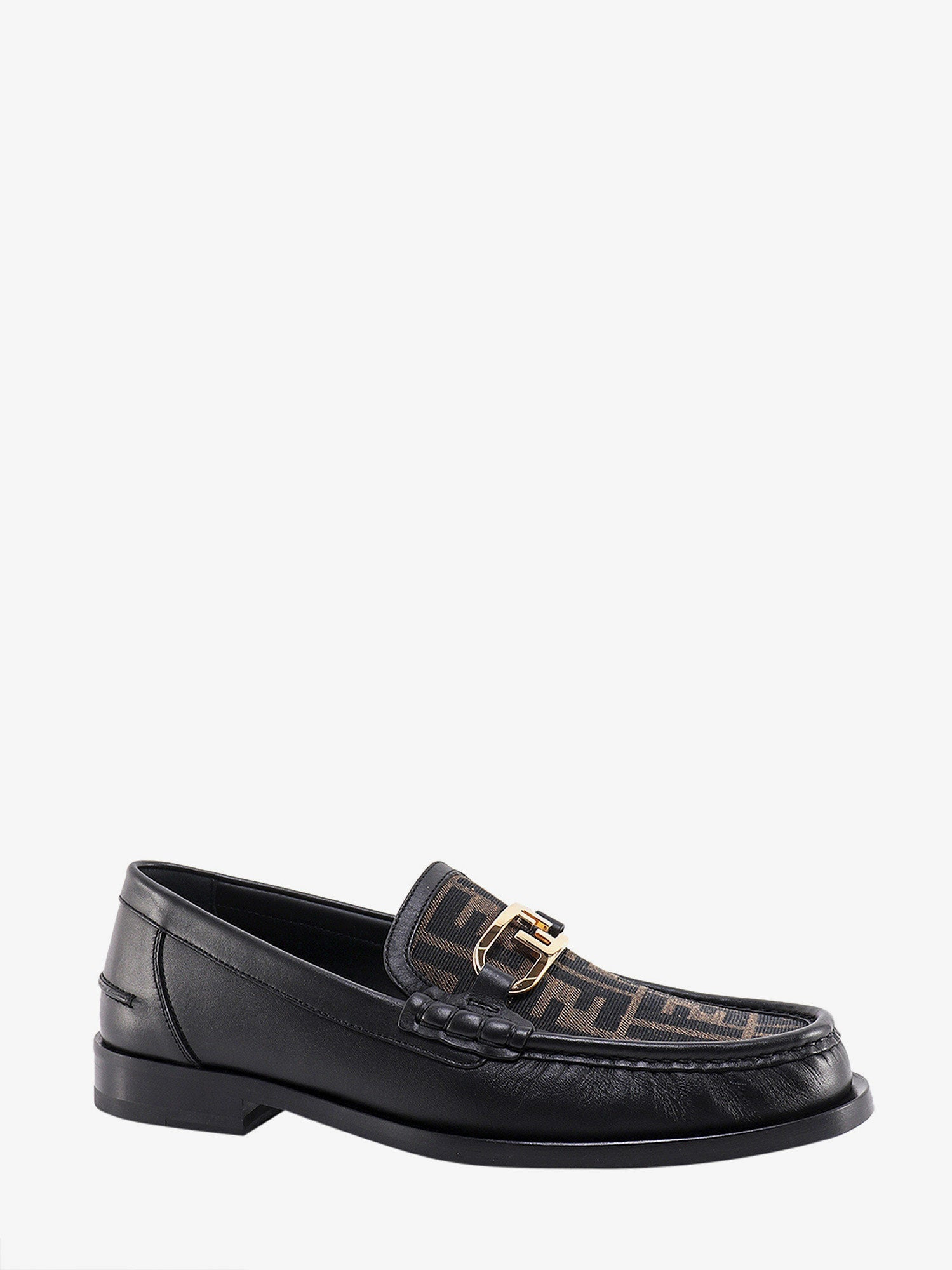 Fendi Fendi O' Lock Leather Loafer With Ff Insert - 2