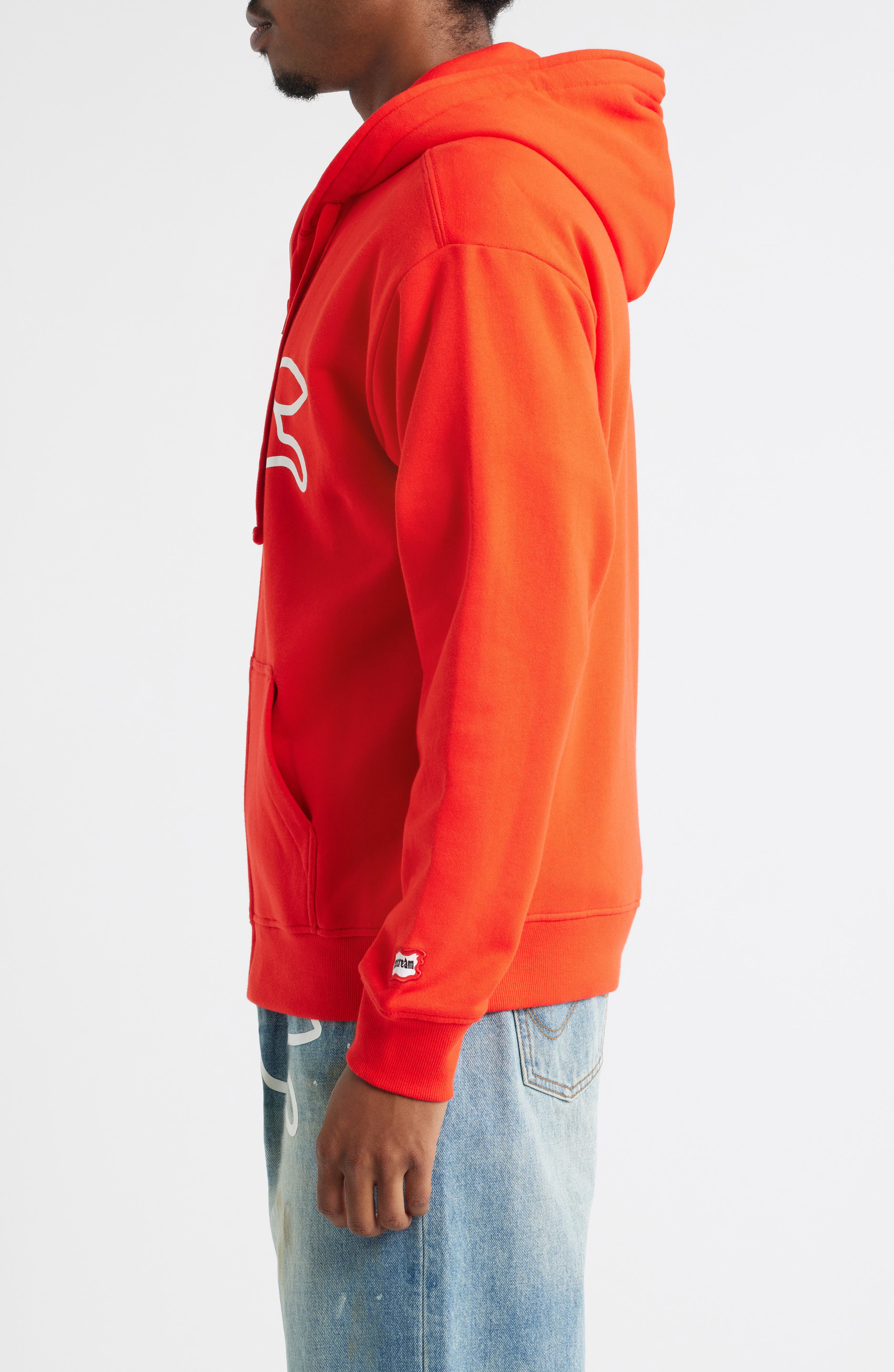ICECREAM Scanner Graphic Zip Hoodie in Fiery Red at Nordstrom - 3