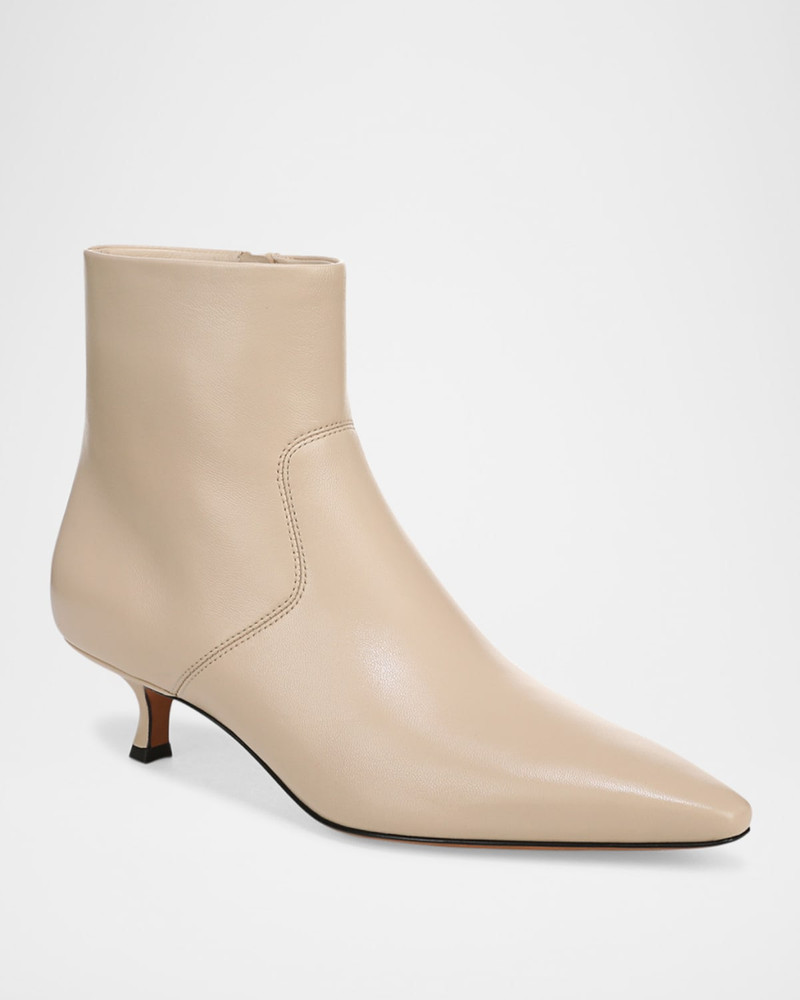 Vince Simone Leather Ankle Boots outlook
