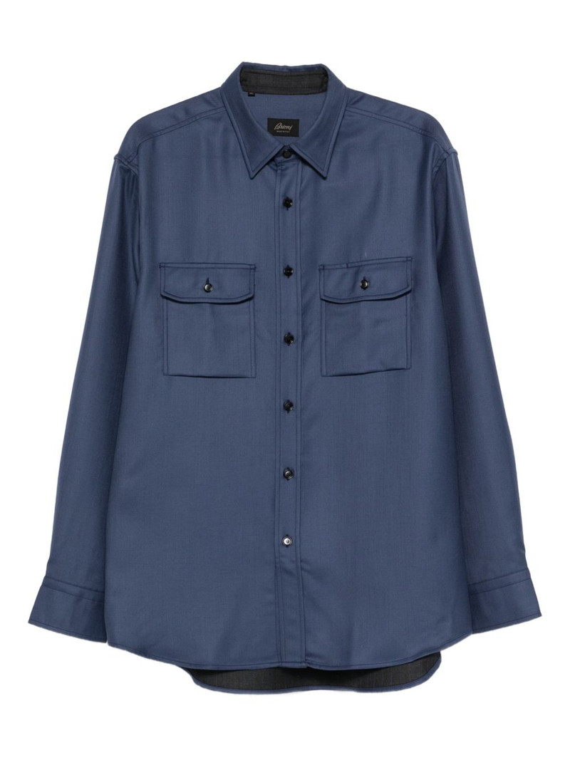 Brioni flap-pockets shirt outlook