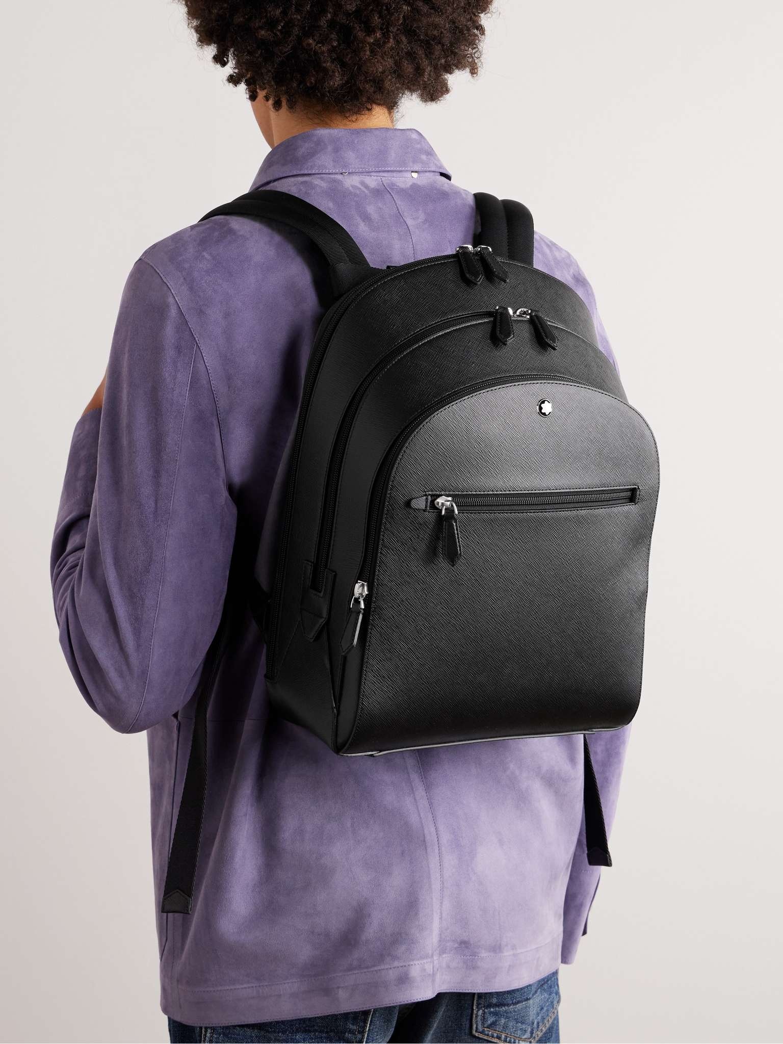 Sartorial Medium Cross-Grain Leather Backpack - 2