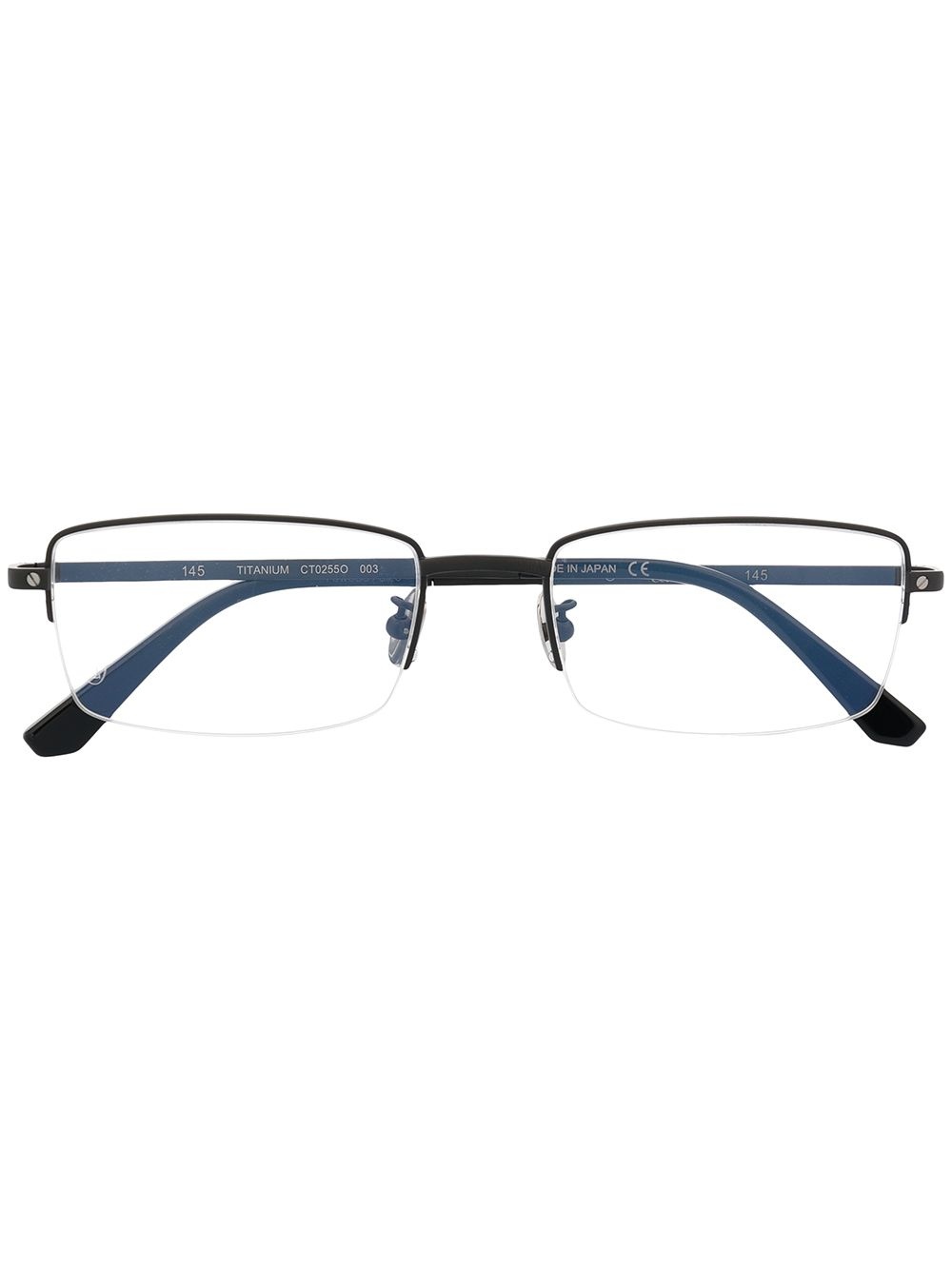 rectangular-frame glasses - 1