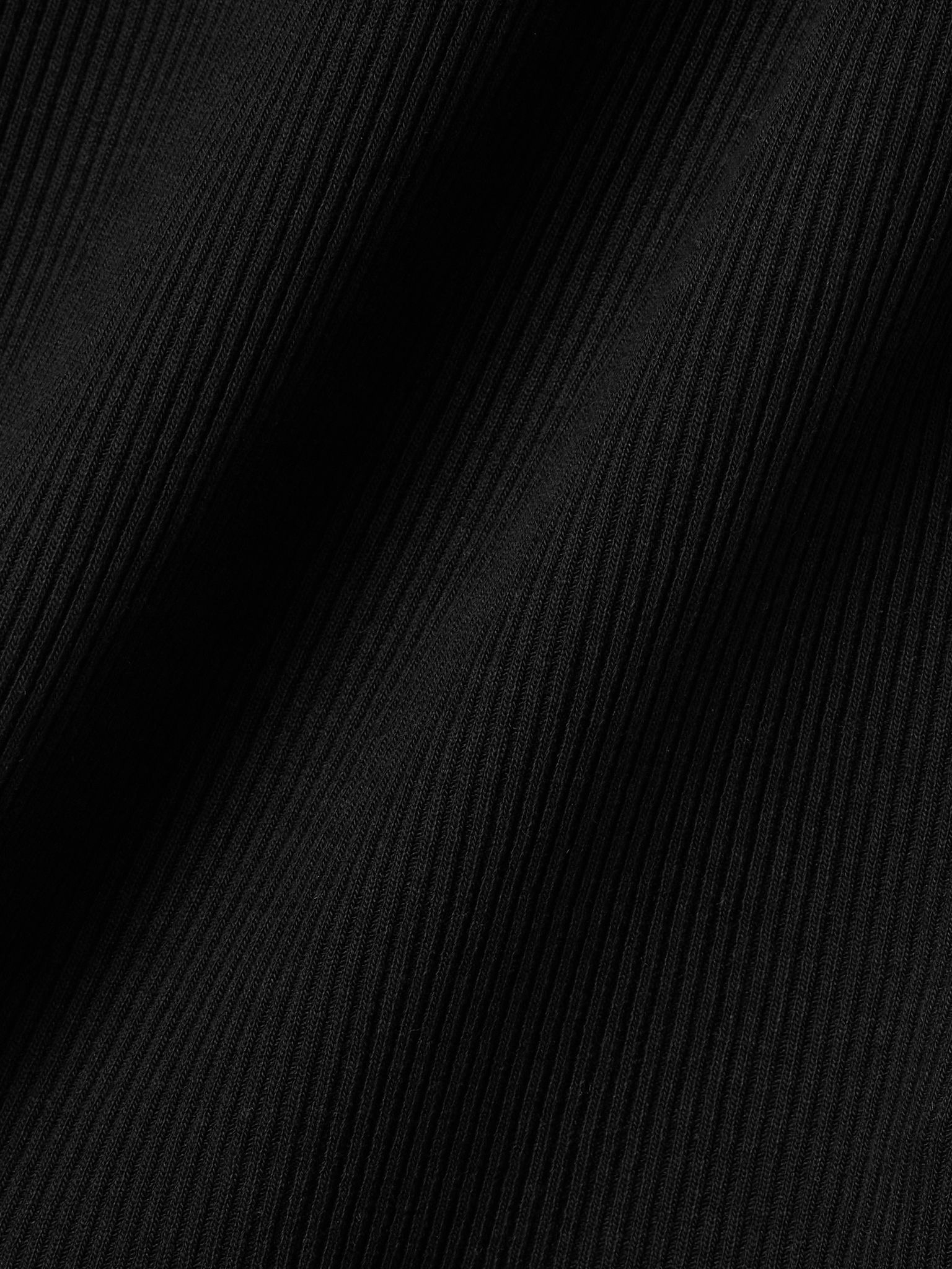 Rayne ribbed stretch organic cotton and Lyocell-blend jersey tank Black - 5