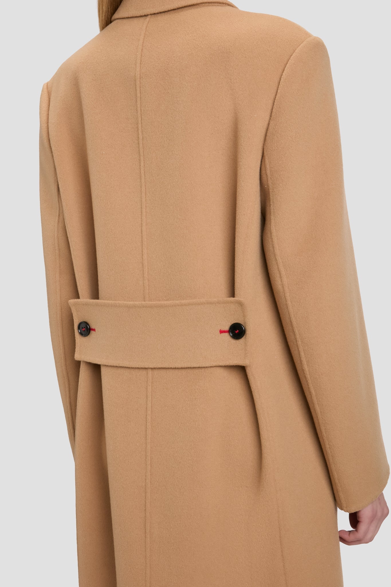 Double Faced Overcoat In Camel - 6
