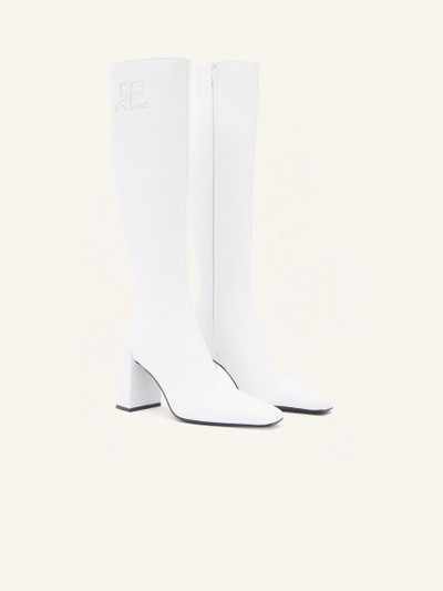 courrèges HERITAGE LEATHER KNEE BOOTS outlook