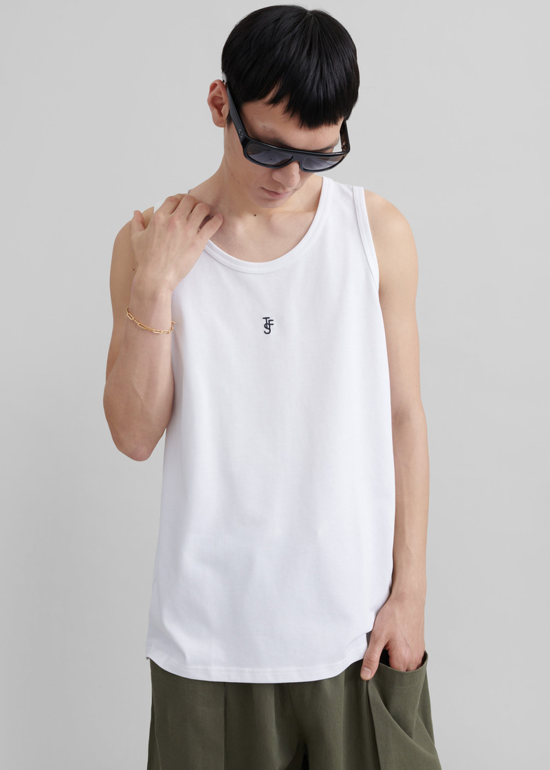 Rexy Embroidered Tank Top - White 7