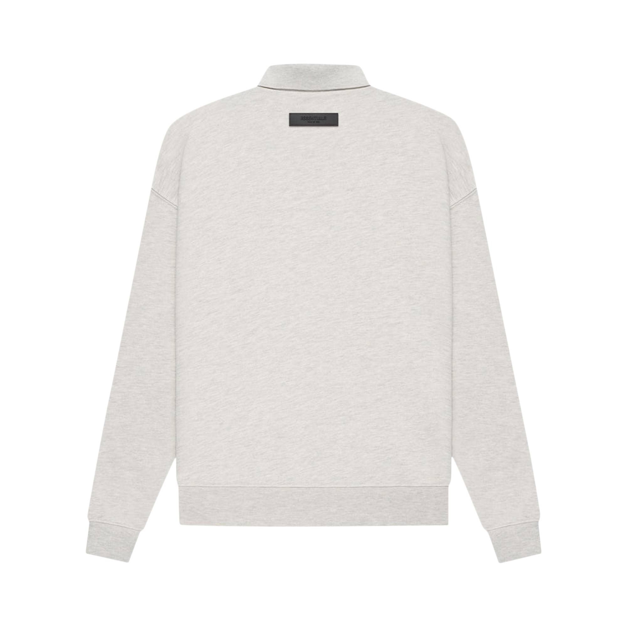 Fear of God Essentials Long-Sleeve Polo 'Light Oatmeal' - 2