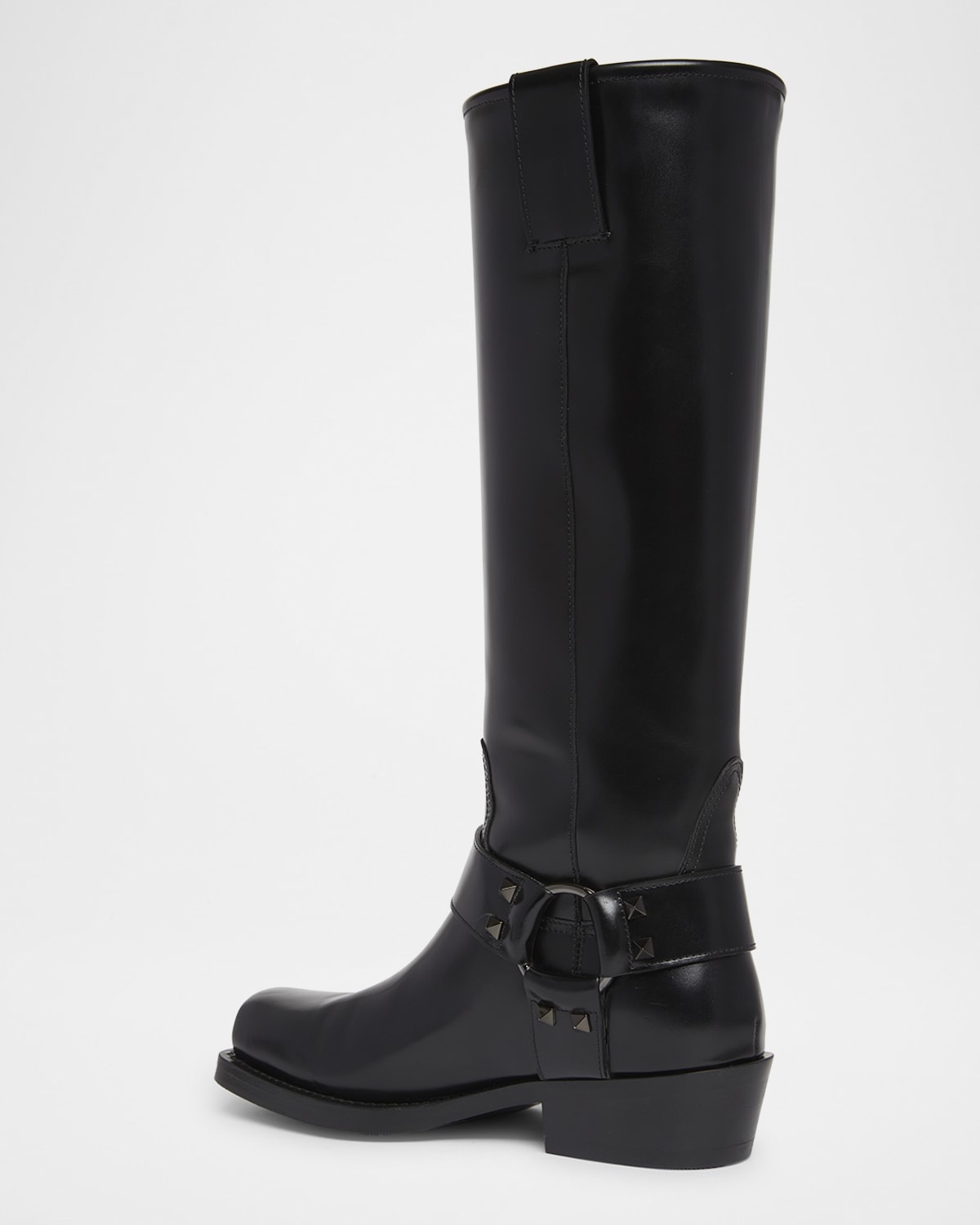 Rockstud Harness Biker Boots - 4