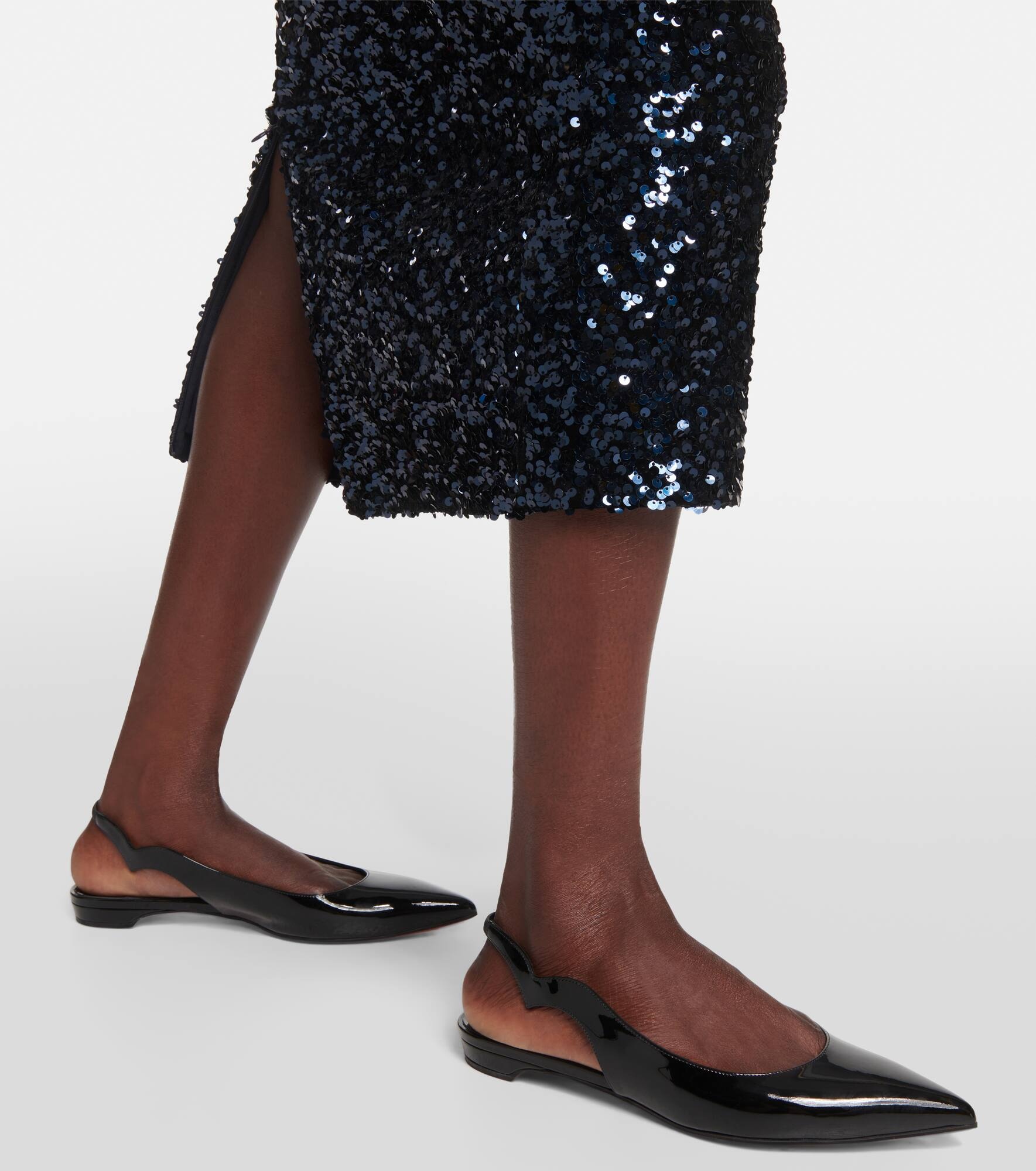 Hot Chickita Sling patent leather ballet flats - 4