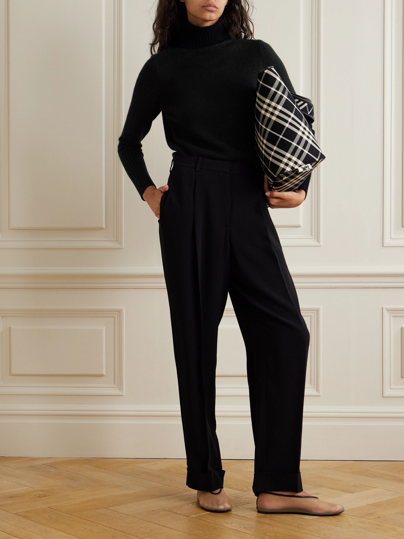 Cashmere turtleneck sweater Black - 2