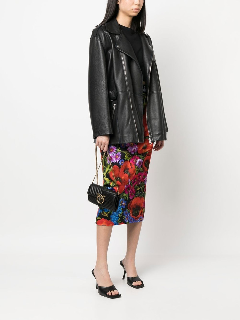 PINKO logo-plaque matelassé shoulder bag outlook