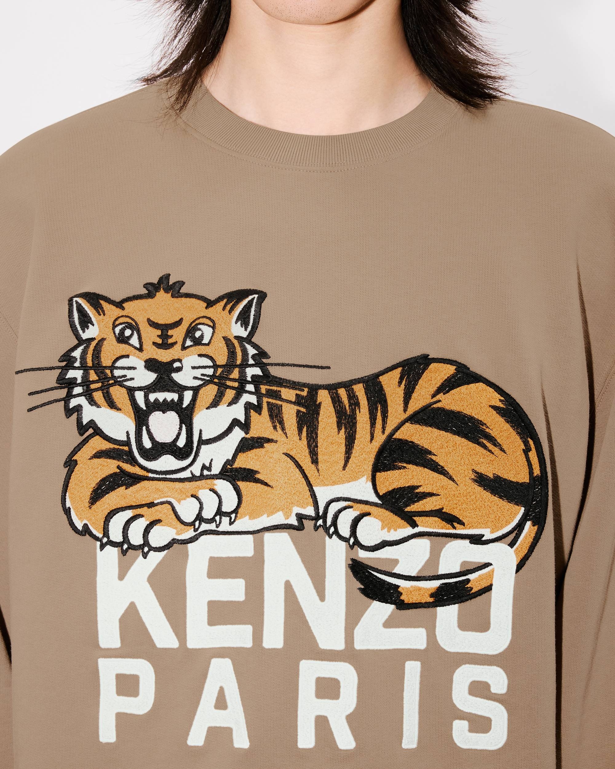 'KENZO Happy Tiger' embroidered sweatshirt in cotton - 6