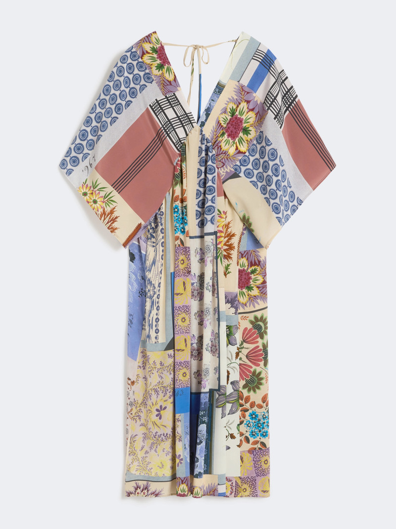 NOME Printed silk crêpe de Chine midi dress - MULTICOLOUR 1