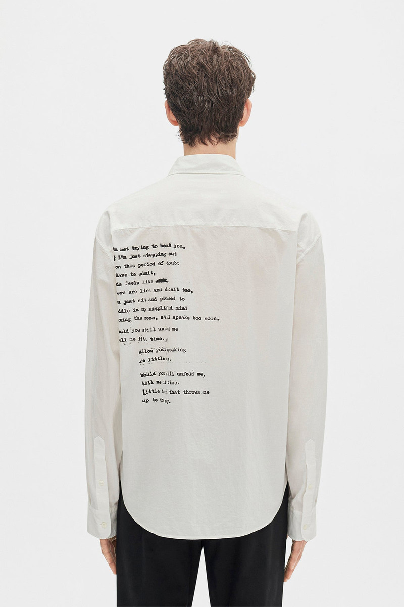 Isak Twisted Script Print Shirt 4