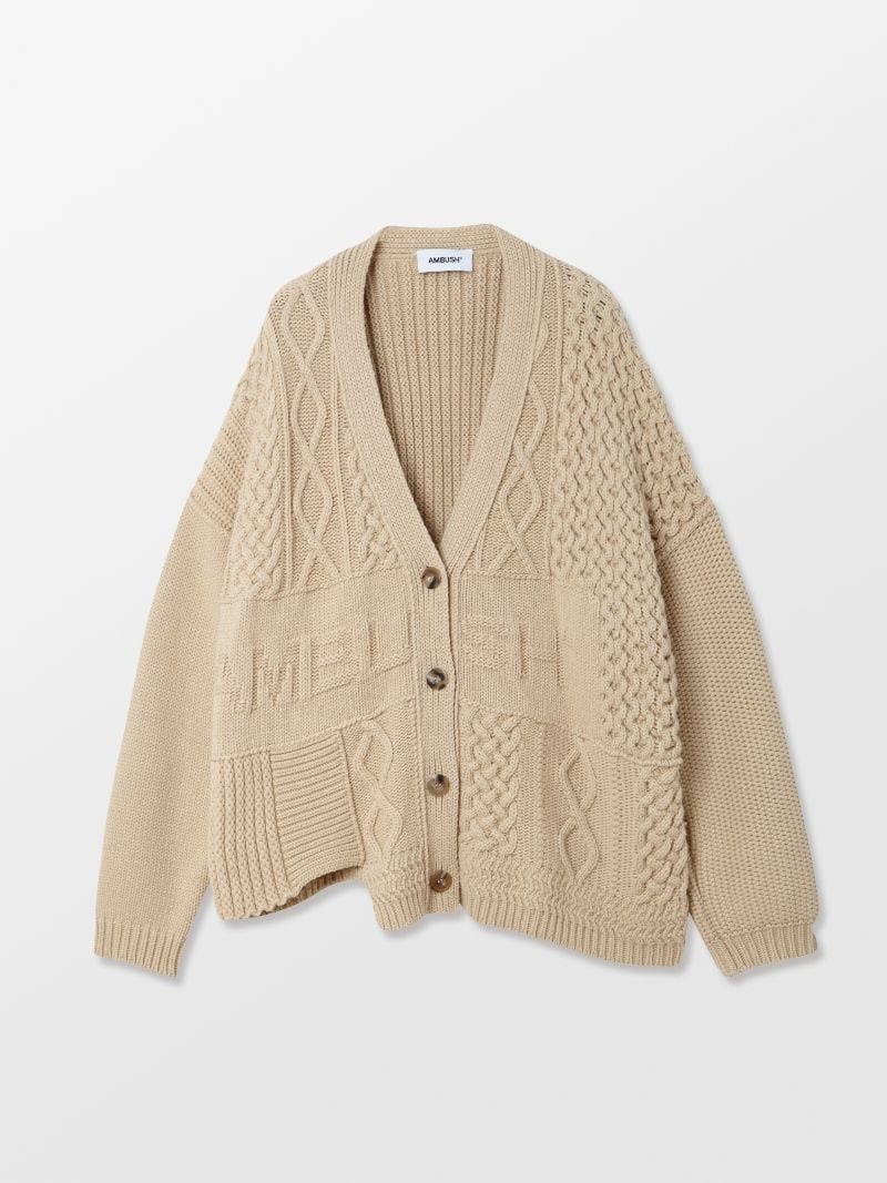 Ambush PATCHWORK KNIT CARDIGAN | REVERSIBLE