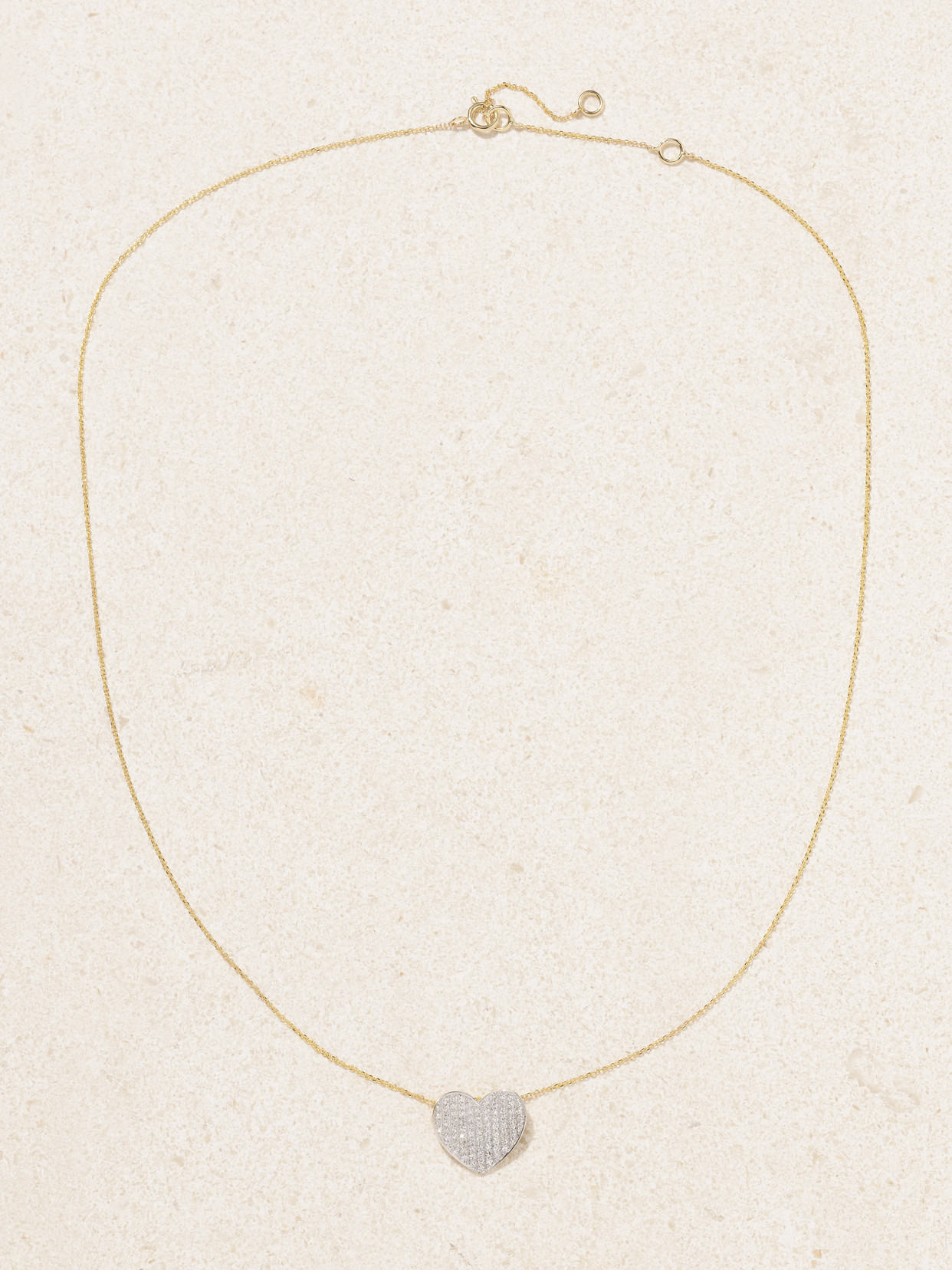 All My Love 10-karat Gold And Silver-tone Diamond Necklace - 4
