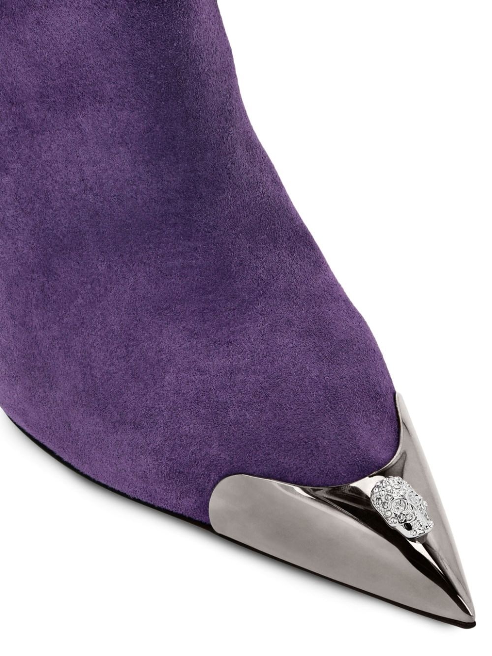 pointed-toe suede ankle boots - 3