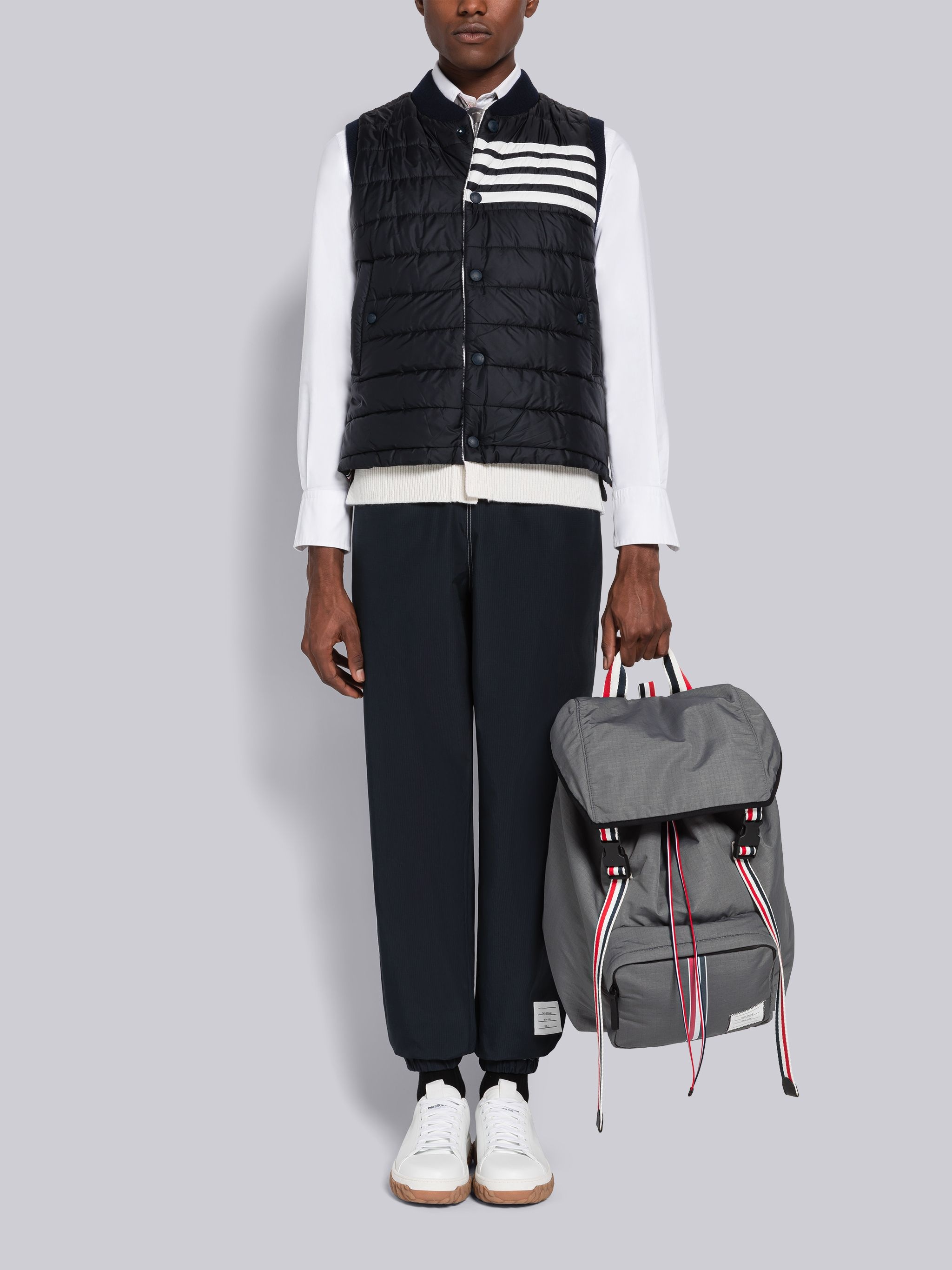 Nylon And Cashmere Reversible Tech Vest - 5