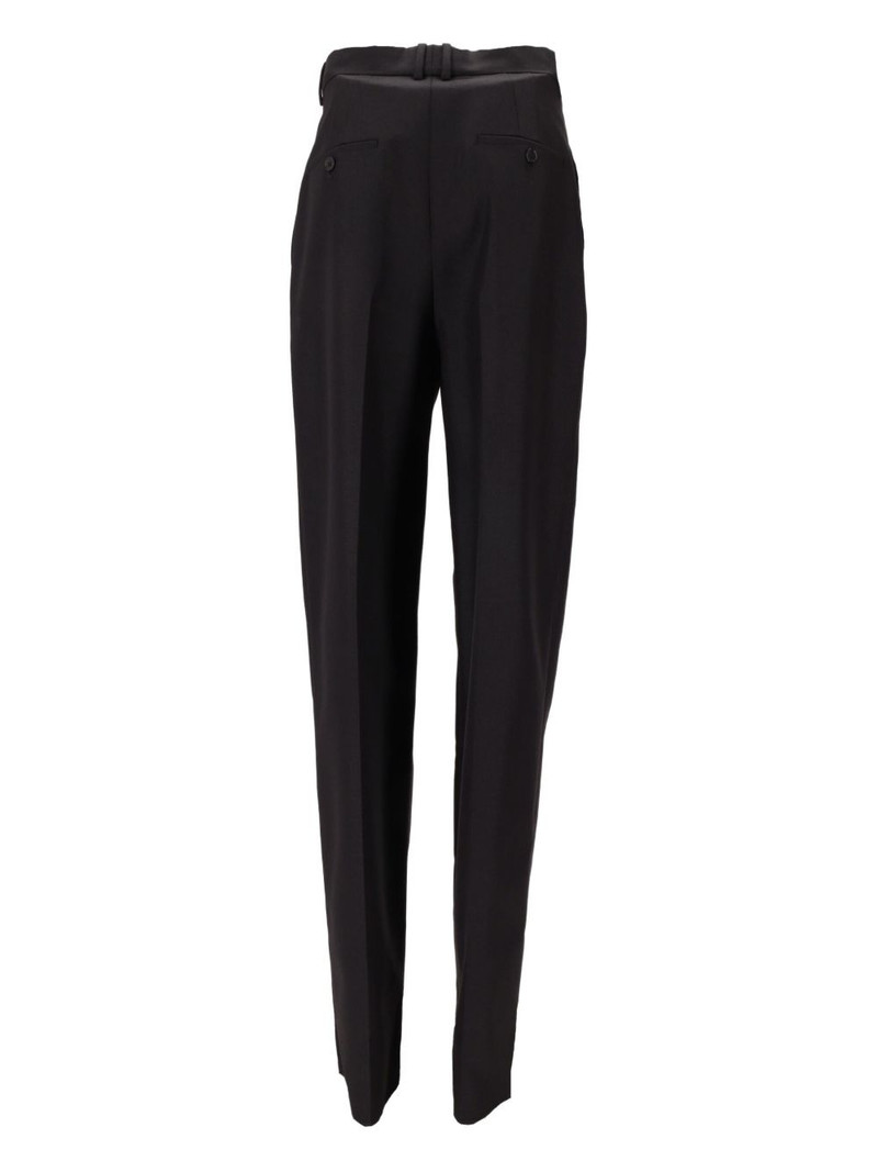 pleated-front straight trousers 3