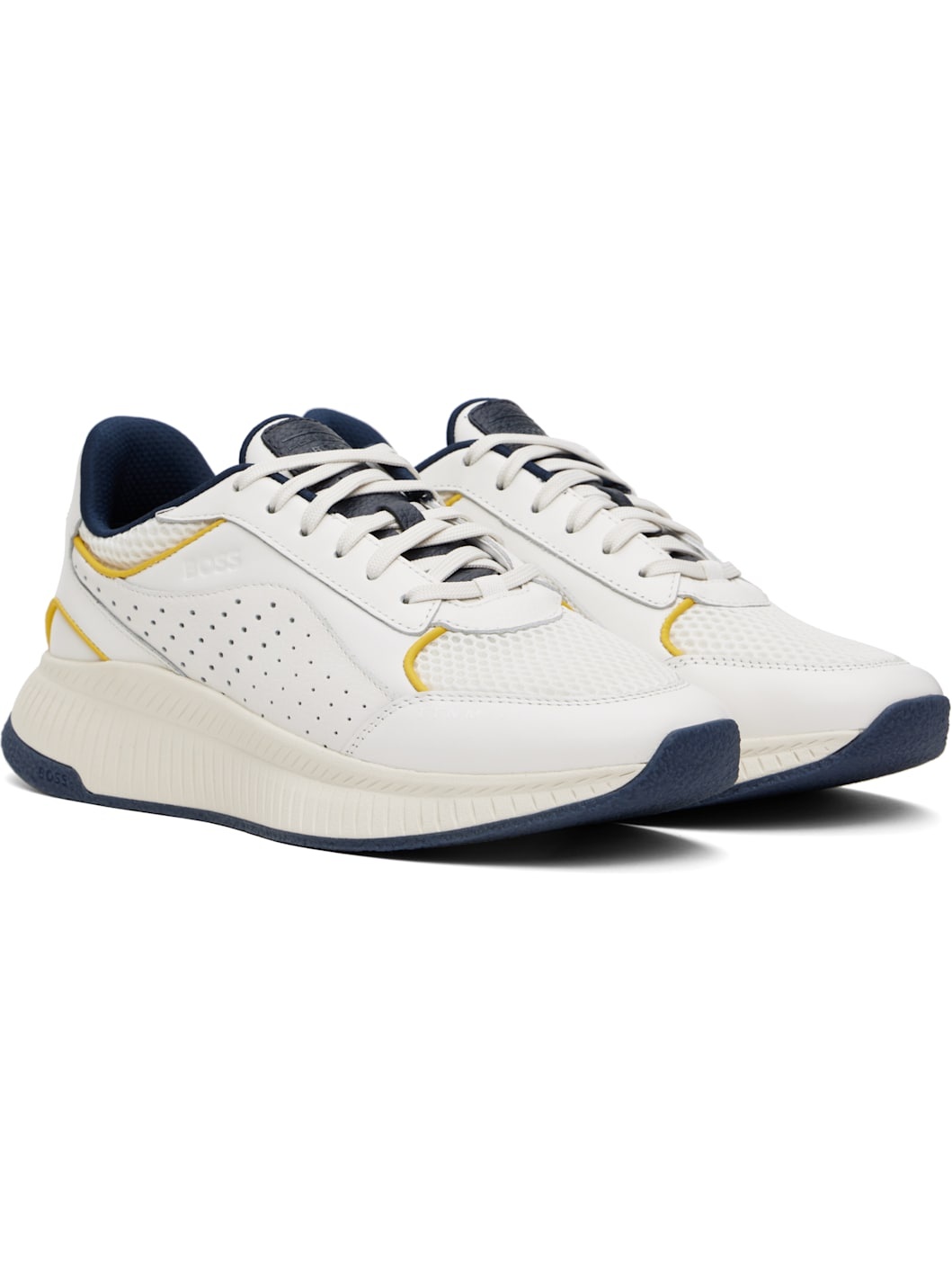 White Porsche Edition Perforated-Leather Sneakers - 4
