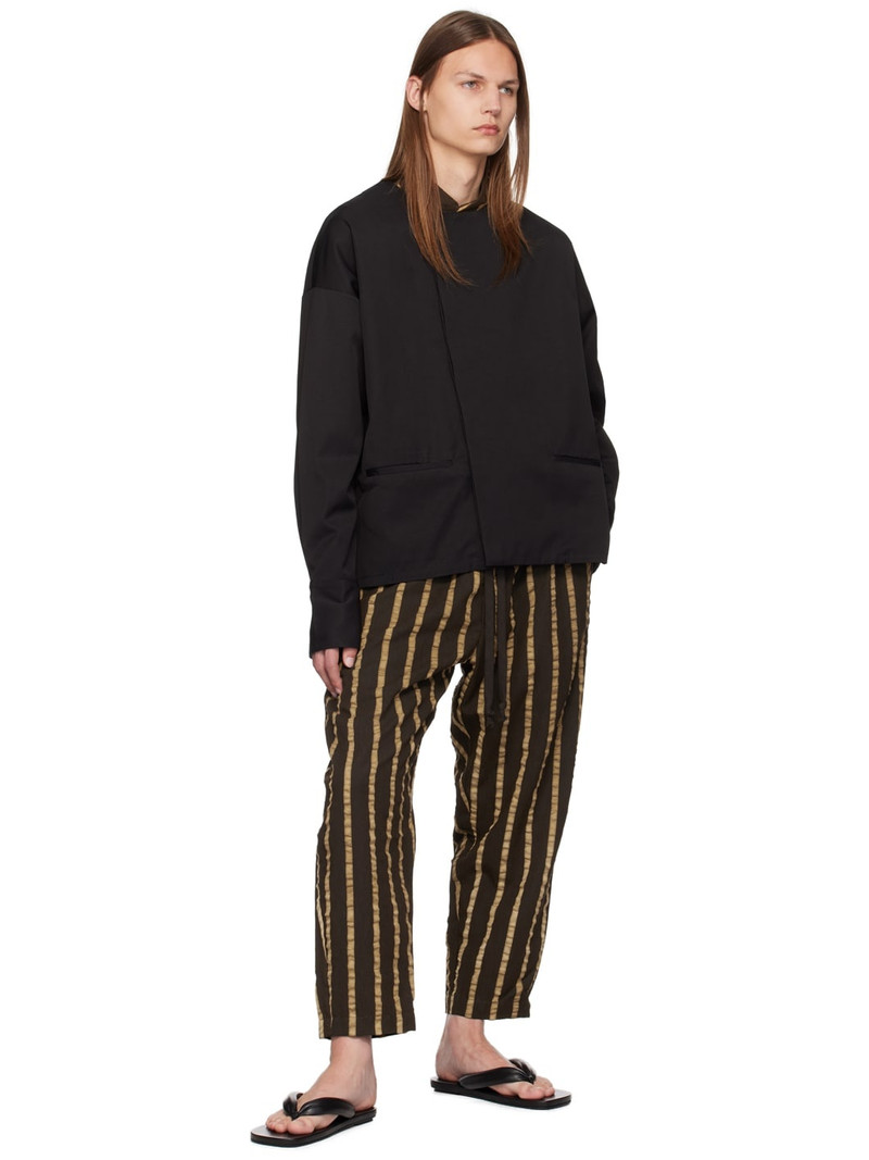 UMA WANG Black Bolsorano Tobin Shirt outlook