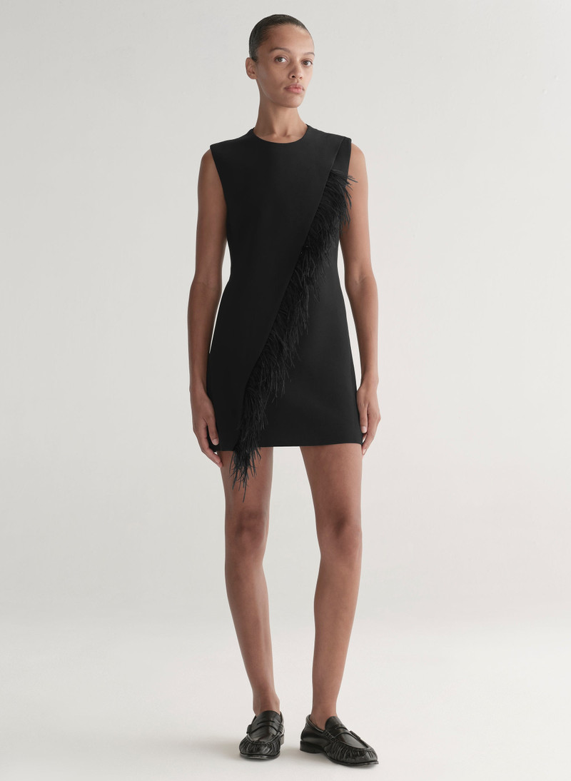 Beck Feather Trimmed Mini Dress 3