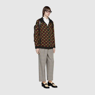 GUCCI Cotton shirt with embroidered collar outlook