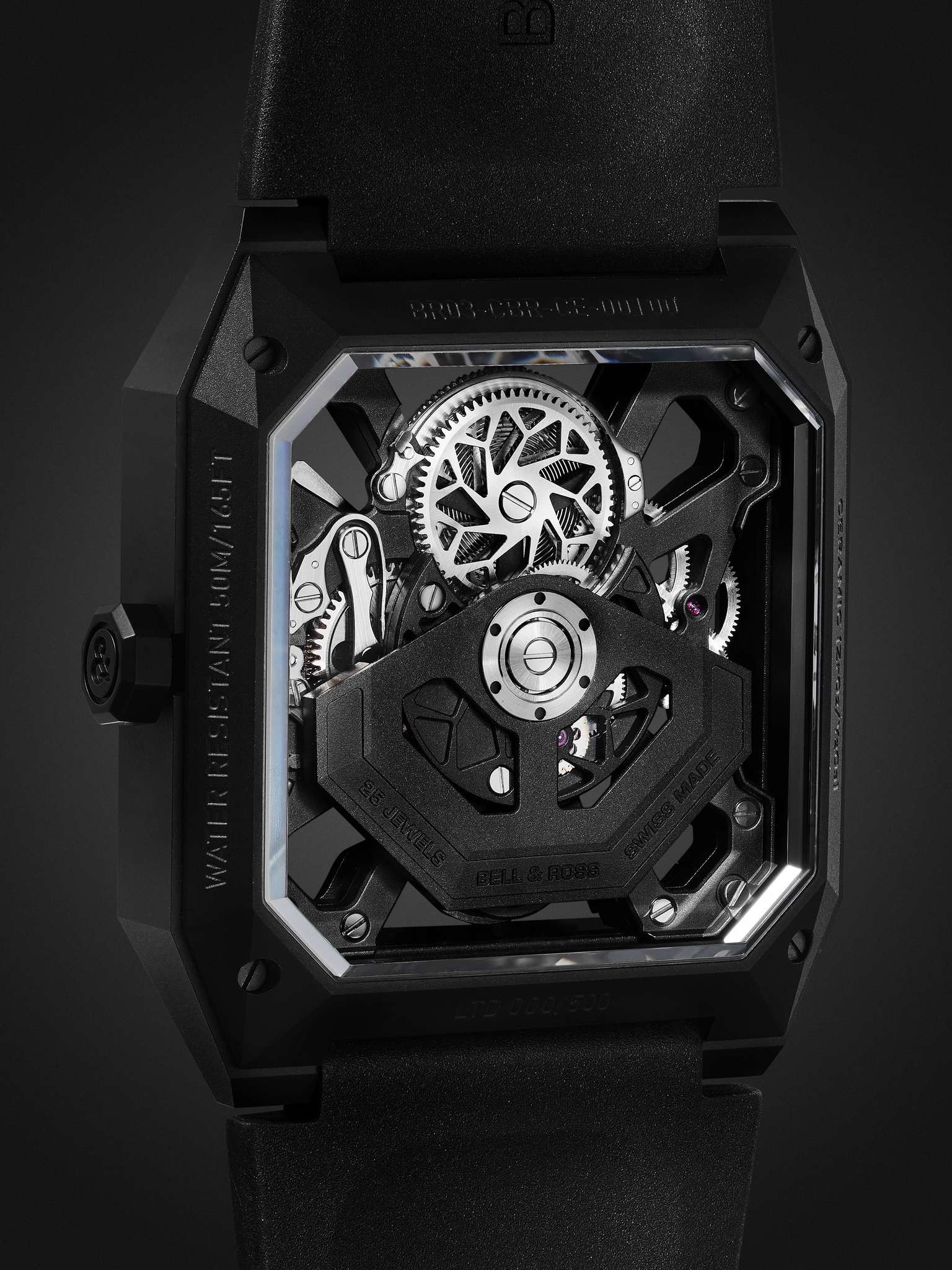 BR 03 Cyber Limited Edition Automatic 42mm Ceramic and Rubber Watch, Ref. No. BR03-CYBER-CE - 5