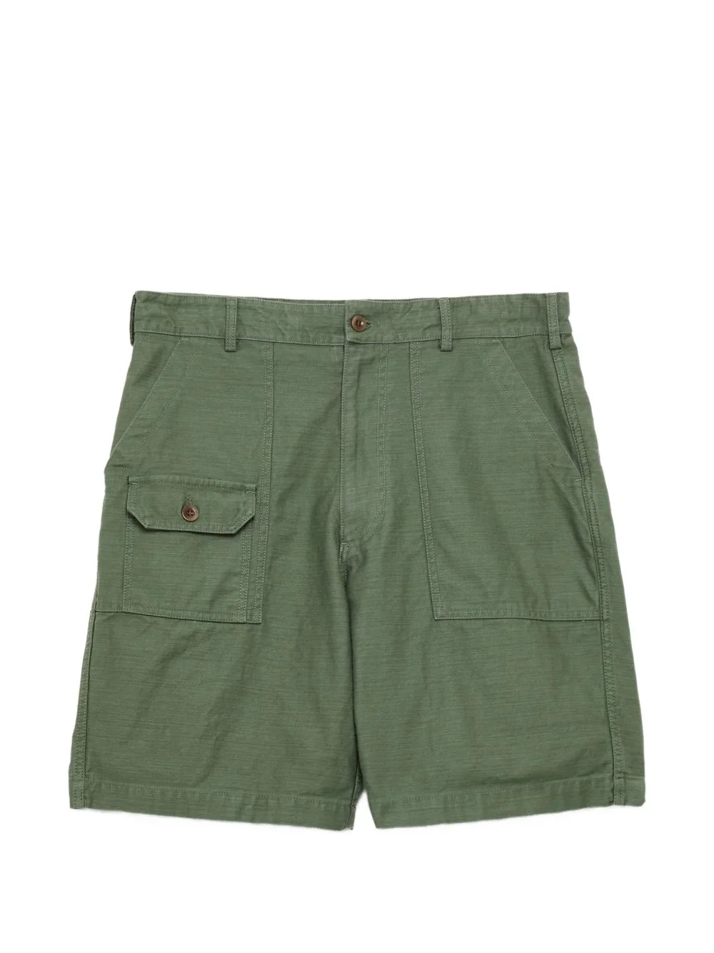 patch-pocket cotton shorts - 1