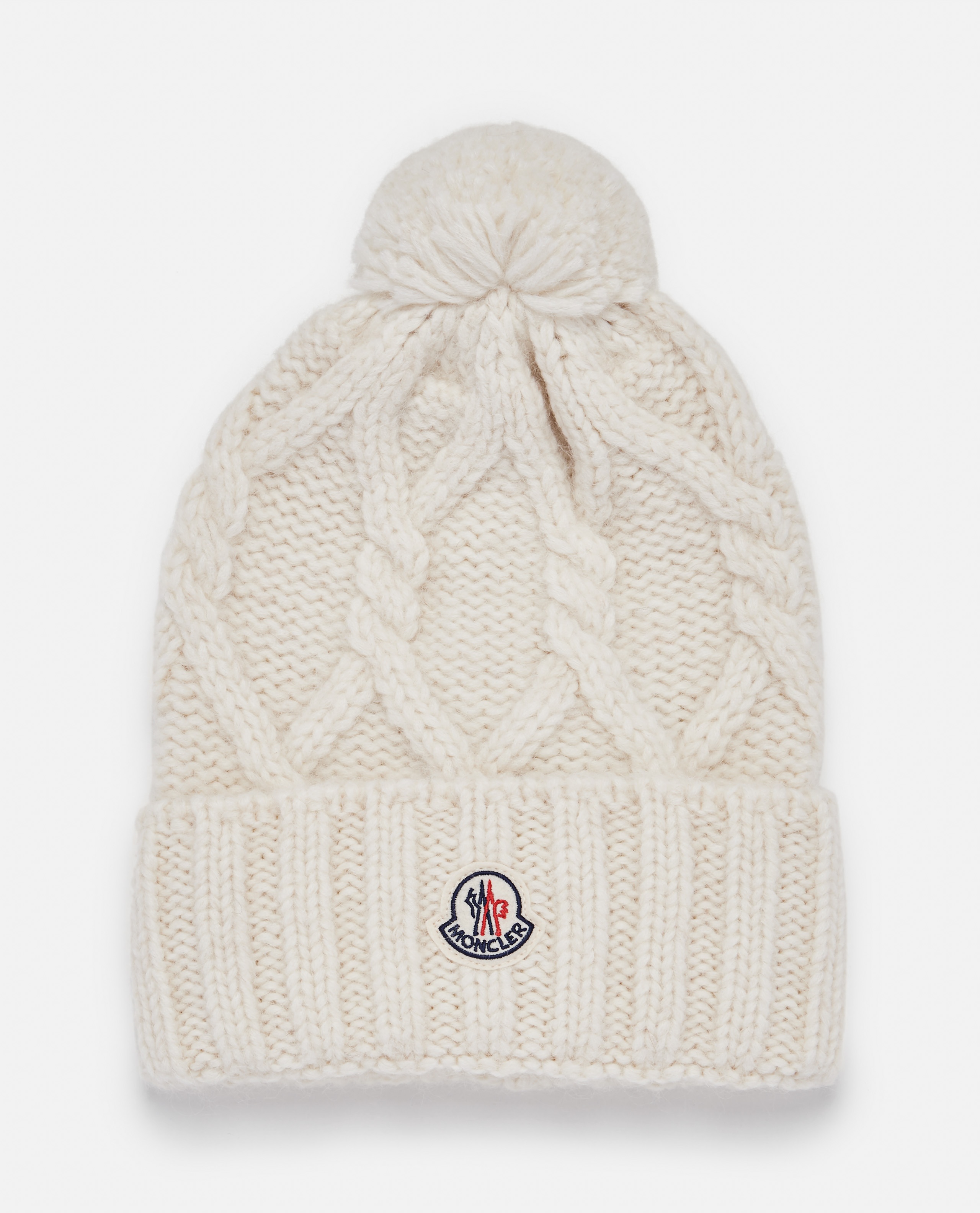 WOOL KNIT BEANIE HAT - 1